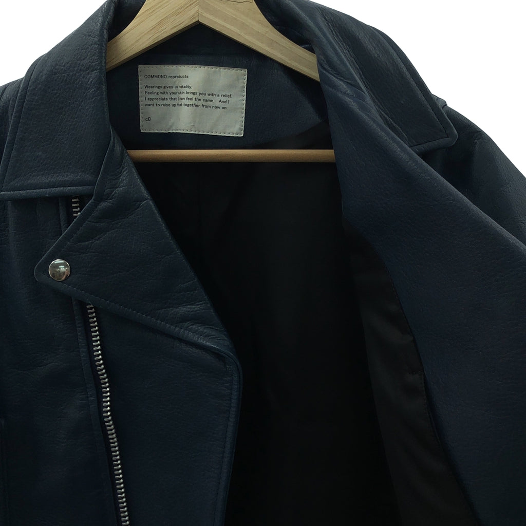 COMMONO reproducts / コモノリプロダクツ | COMMONO reproducts / コモノリプロダクツ Leather Jacket / 牛革 カウレザー ダブルライダース ジャケット |