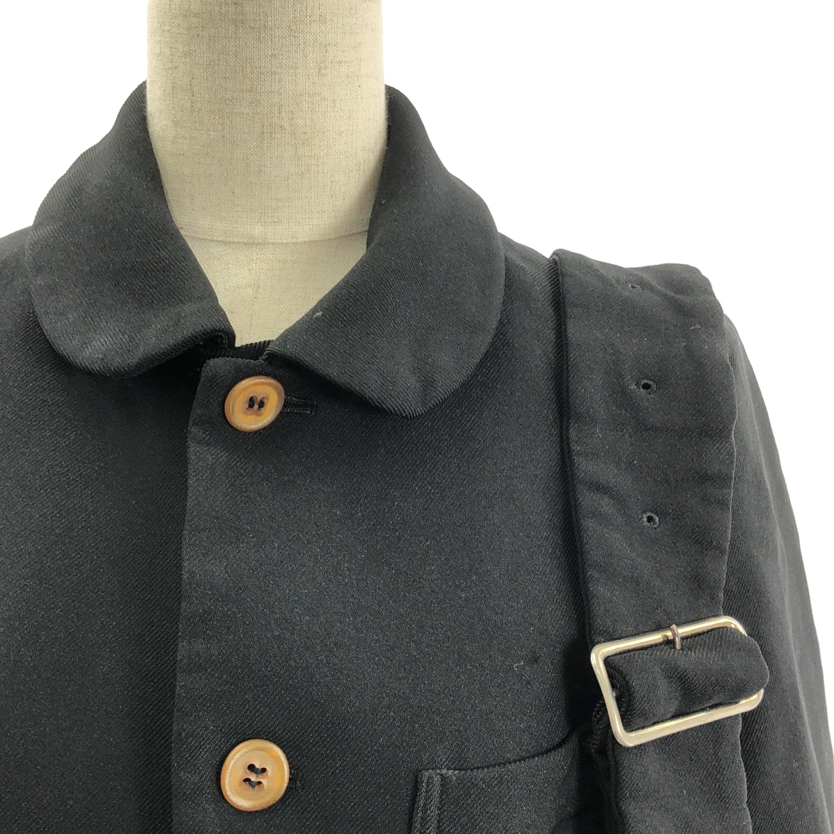 COMME des GARCONS / 콤데 갤슨 | 2016AW | 폴리에스테르 제품 가공 어저스터 싱글 브레스트 재킷 | S |