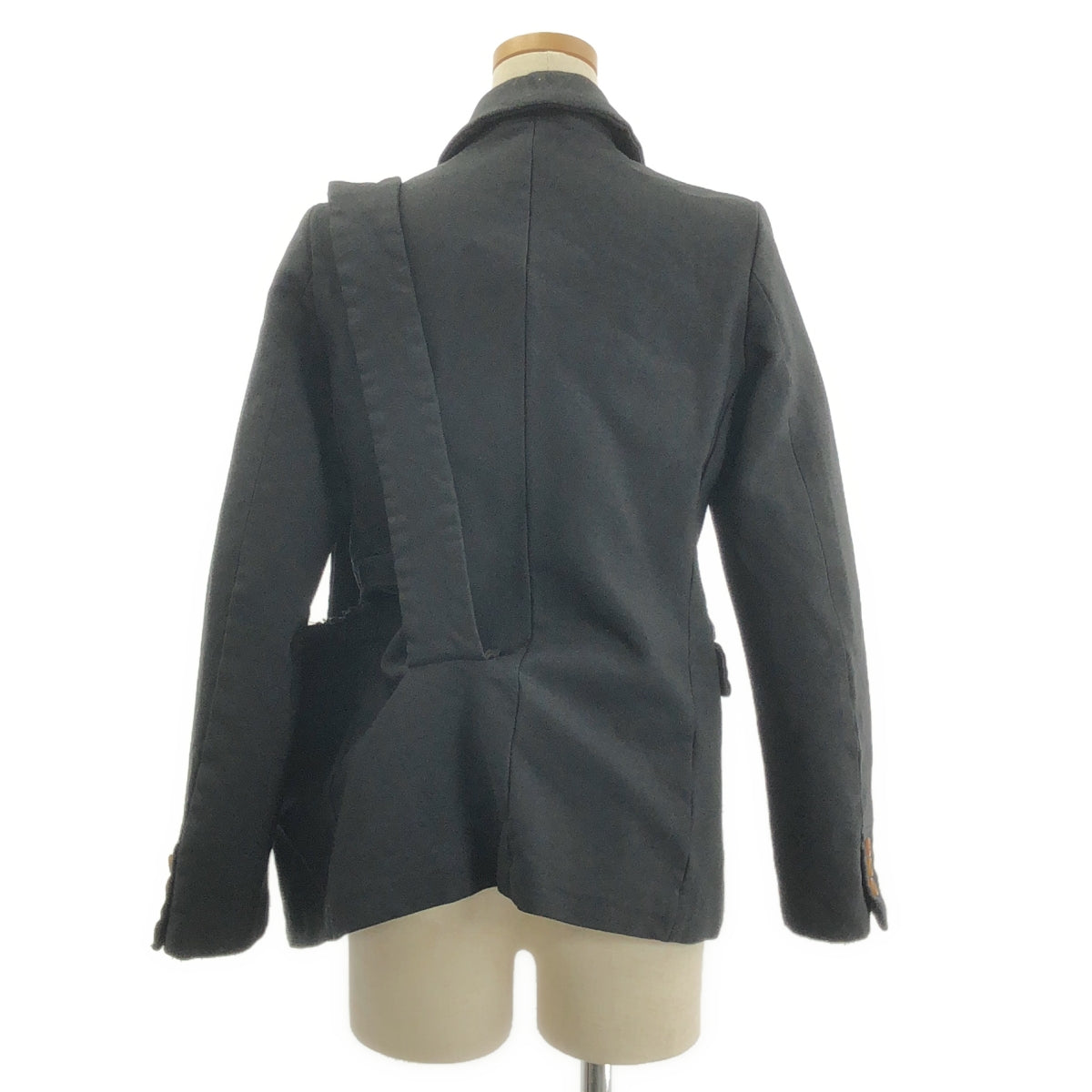 COMME des GARCONS / 콤데 갤슨 | 2016AW | 폴리에스테르 제품 가공 어저스터 싱글 브레스트 재킷 | S |
