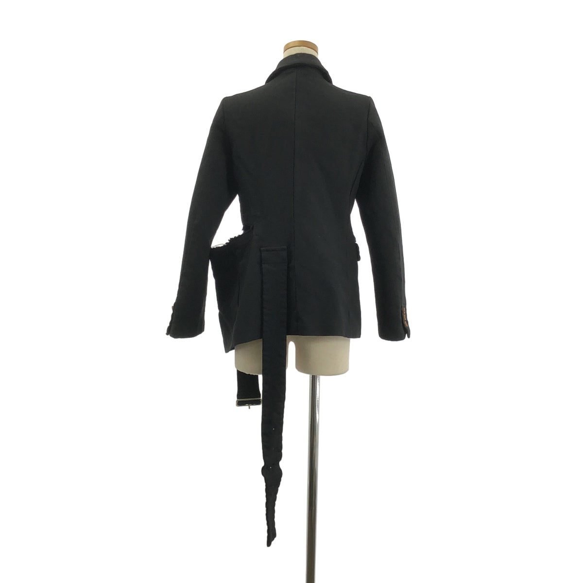 COMME des GARÇONS | 2016 秋冬 | 聚酯纖維可調式單排扣外套 | S 碼 | 黑色 | 女款