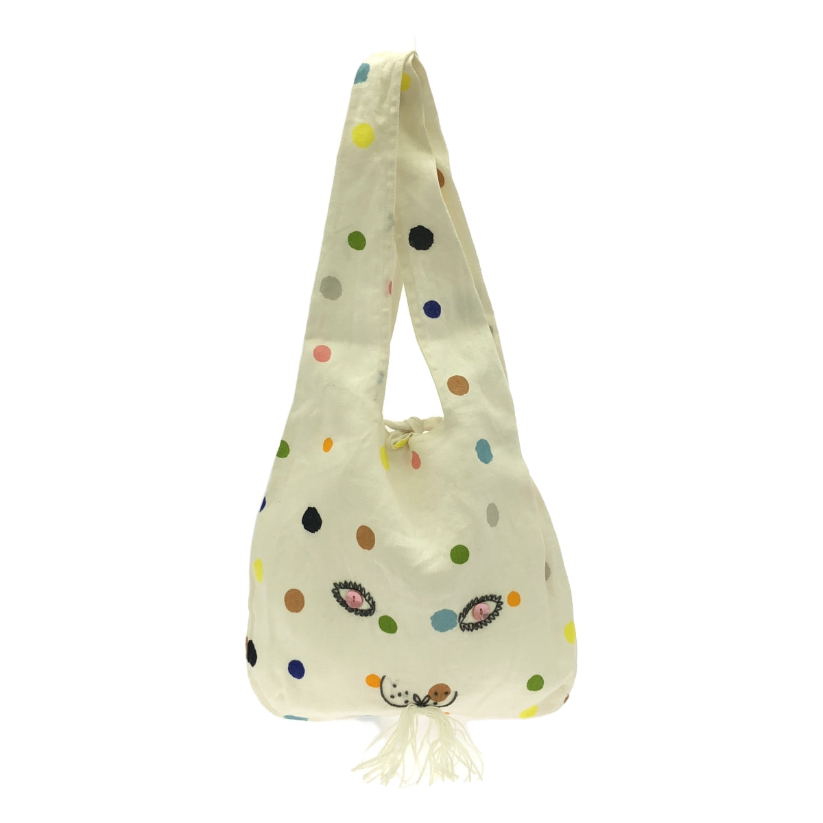 mina perhonen / mina perhonen | Linen colorful dot bunny bag |