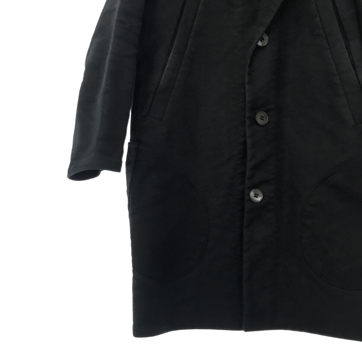 FRANK LEDER / 프랭크 리더 | DEUTSCHELEDER COAT 독일 가죽 체스터 코트 | XS | 블랙 | 남성