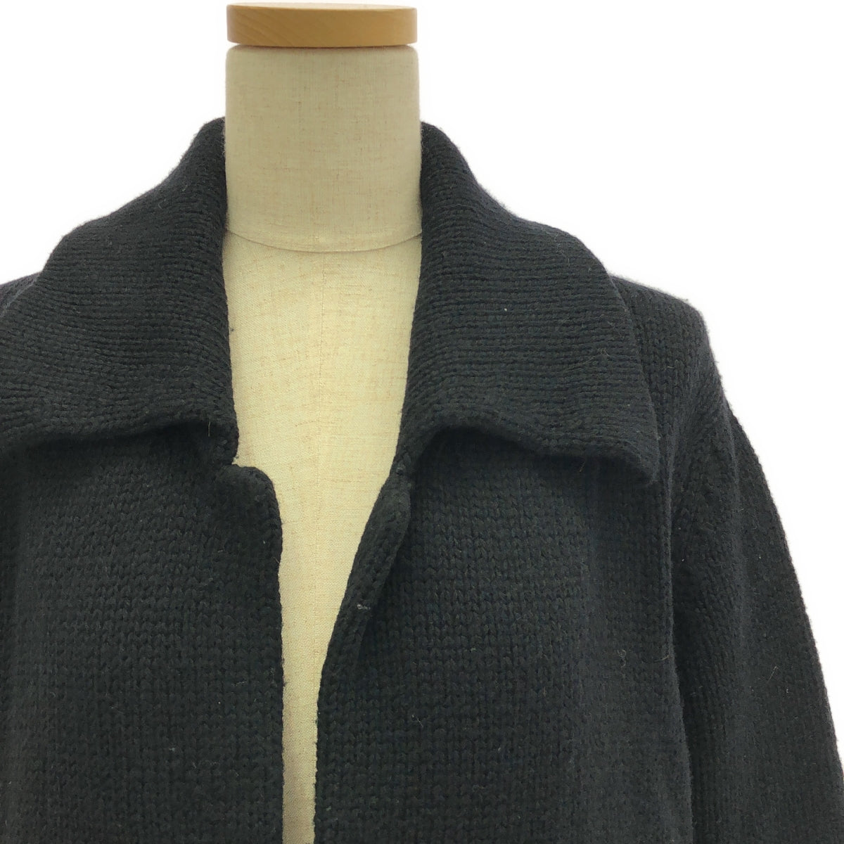 Yohji Yamamoto FEMME / 요우지야마모토팜 | 90s~ / 1999AW | 울 니트 롱 가디건 코디건 | 2 | 블랙 | 여성