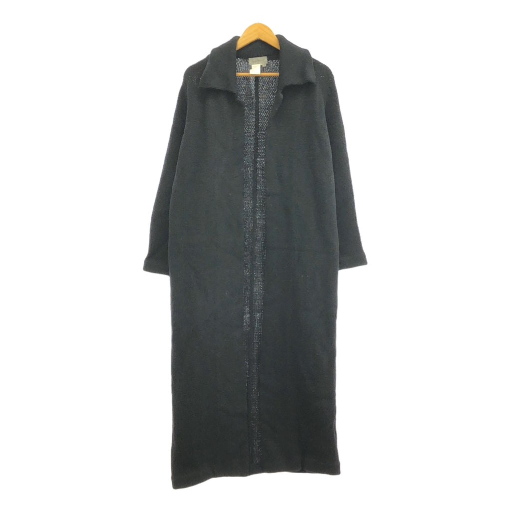 Yohji Yamamoto FEMME / 요우지야마모토팜 | 90s~ / 1999AW | 울 니트 롱 가디건 코디건 | 2 | 블랙 | 여성