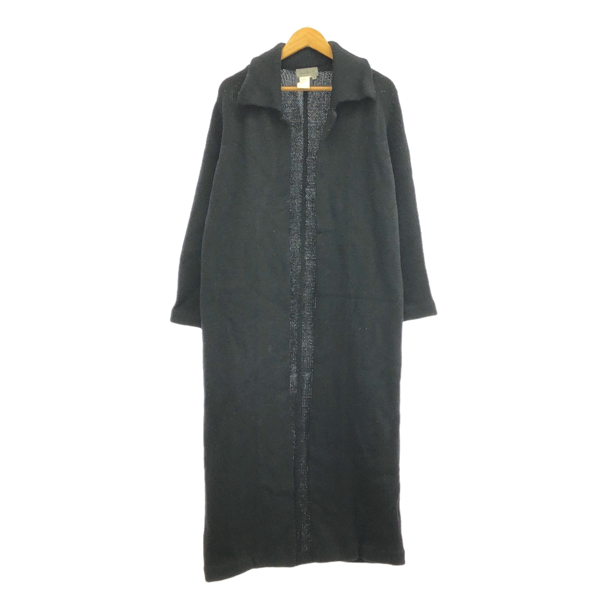 Yohji Yamamoto FEMME / 요우지야마모토팜 | 90s~ / 1999AW | 울 니트 롱 가디건 코디건 | 2 | 블랙 | 여성