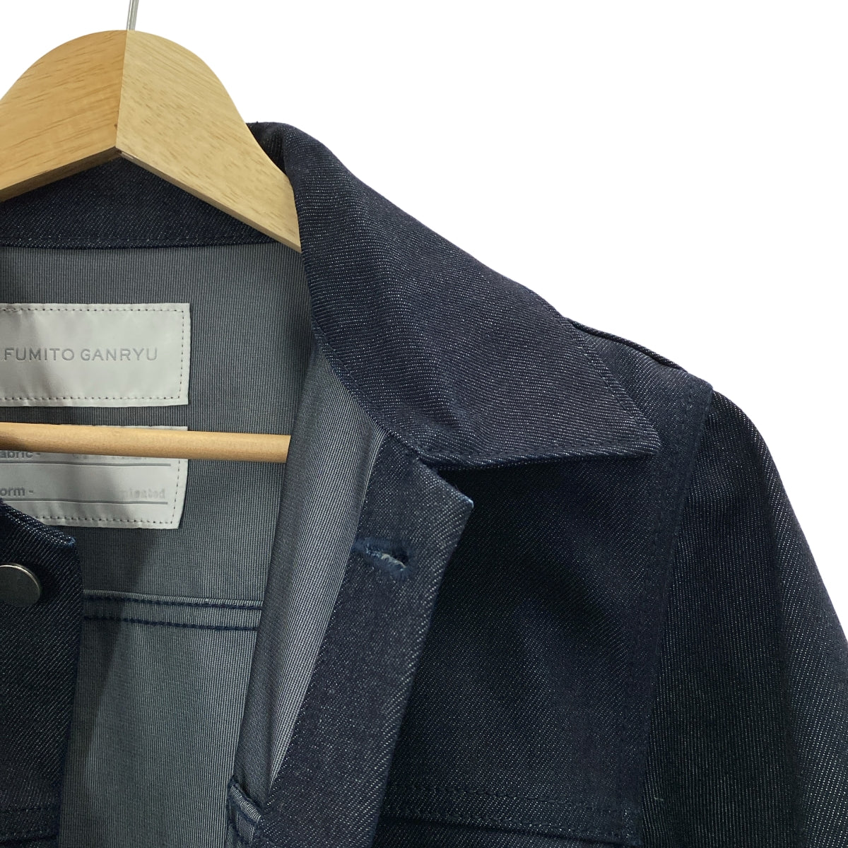 FUMITO GANRYU / 후미토간류 | PLEATED BLOUSON 데님 재킷 | 1 | 남성