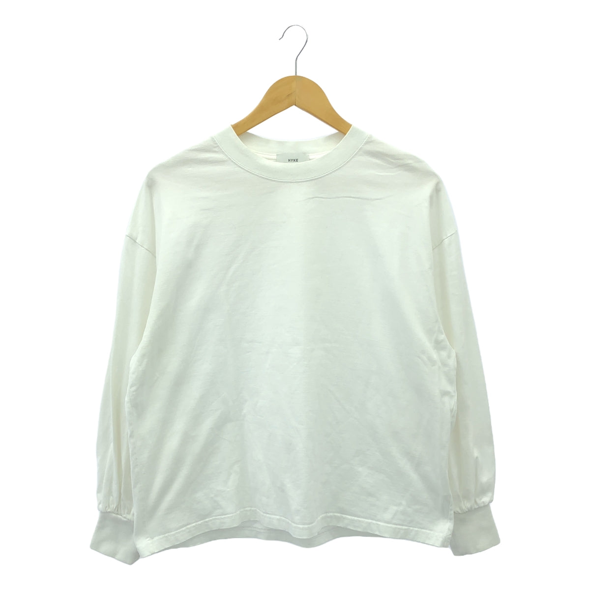 HYKE | Cotton puff sleeve top | 1 | White | Women's