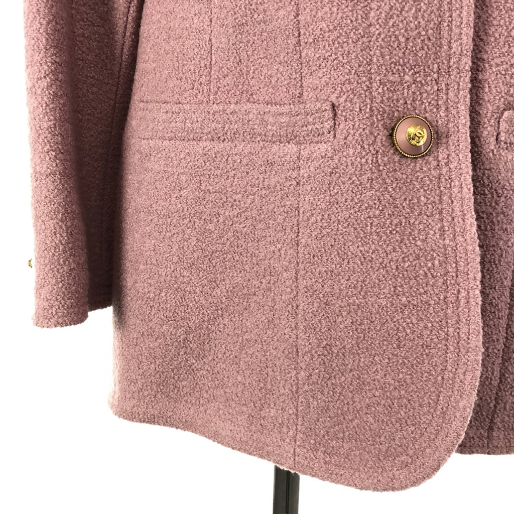 CHANEL / シャネル | ノーカラーツイードジャケット | 38 | ピンク | レディース