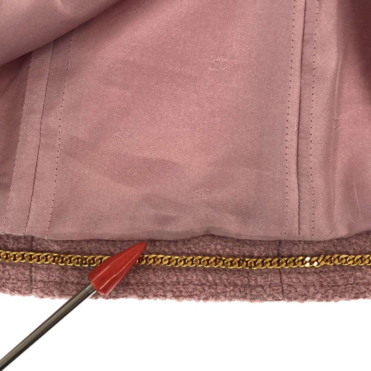 香奈兒 |無領粗呢夾克 | 38 |粉紅 |女性的