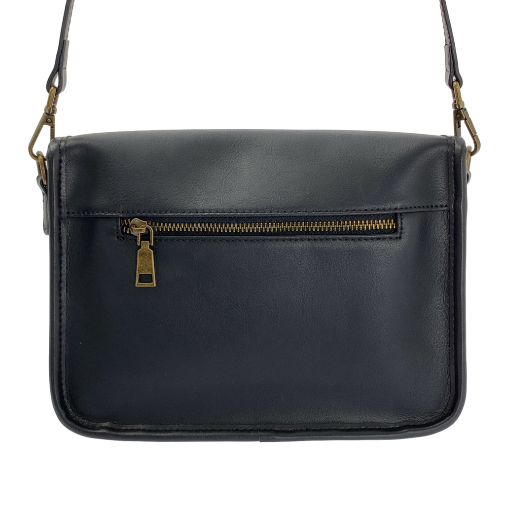 JISTORY / ジストリー | レザー ターンロック フラップ ショルダーバッグ |