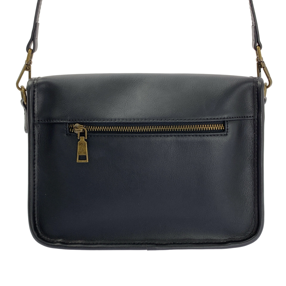 JISTORY / ジストリー | レザー ターンロック フラップ ショルダーバッグ |