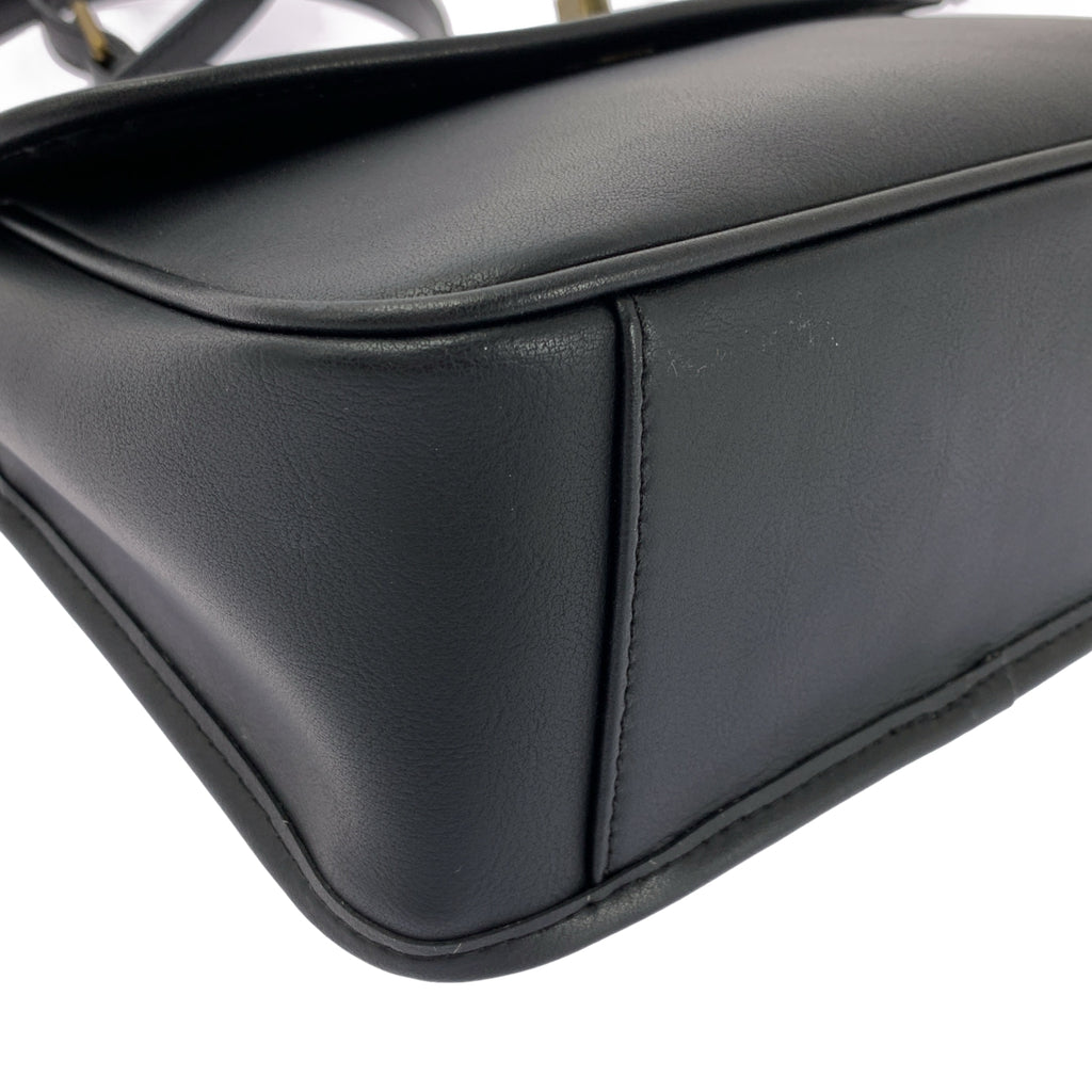 JISTORY / ジストリー | レザー ターンロック フラップ ショルダーバッグ |