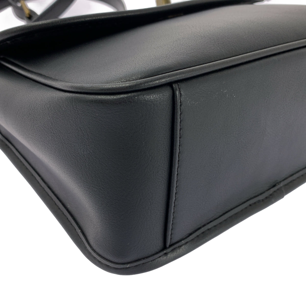 JISTORY / ジストリー | レザー ターンロック フラップ ショルダーバッグ |