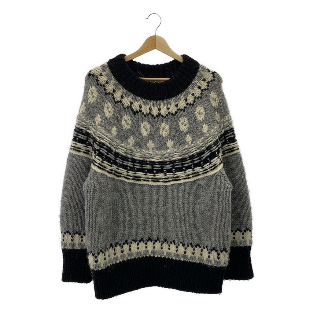 MADISON BLUE / 매디슨 블루 | NORDIC SWEATER / 알파카 울 노르딕 니트 스웨터 | 01(S) |