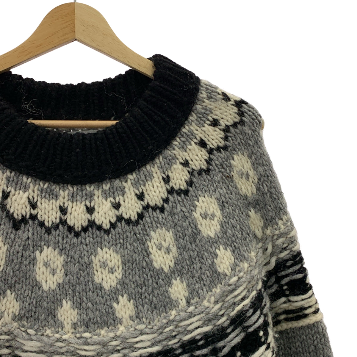 MADISON BLUE / 매디슨 블루 | NORDIC SWEATER / 알파카 울 노르딕 니트 스웨터 | 01(S) |