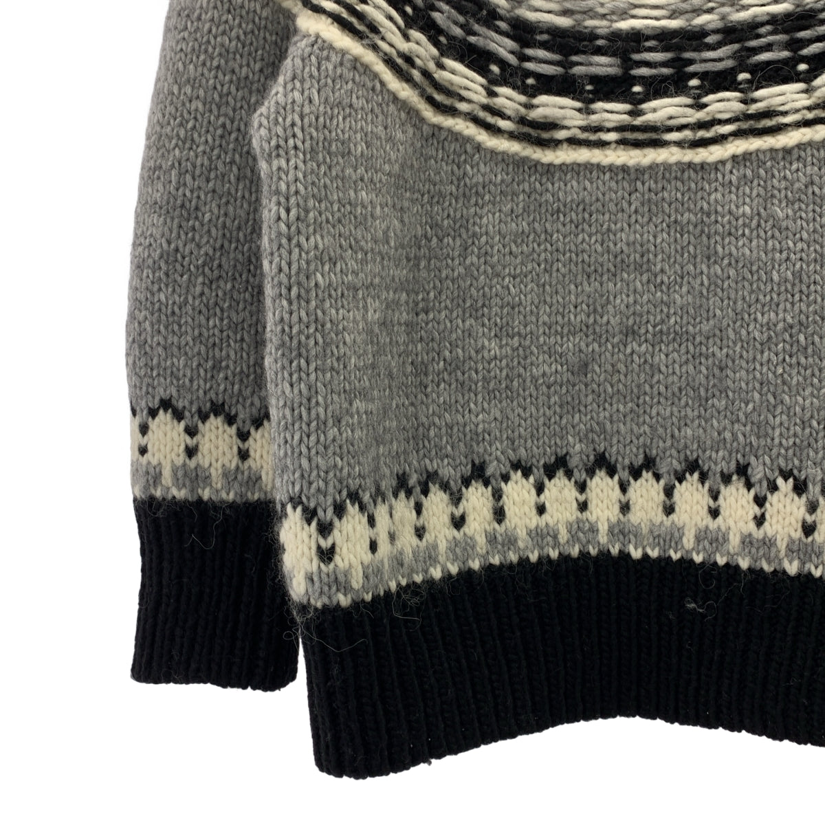 MADISON BLUE / 매디슨 블루 | NORDIC SWEATER / 알파카 울 노르딕 니트 스웨터 | 01(S) |