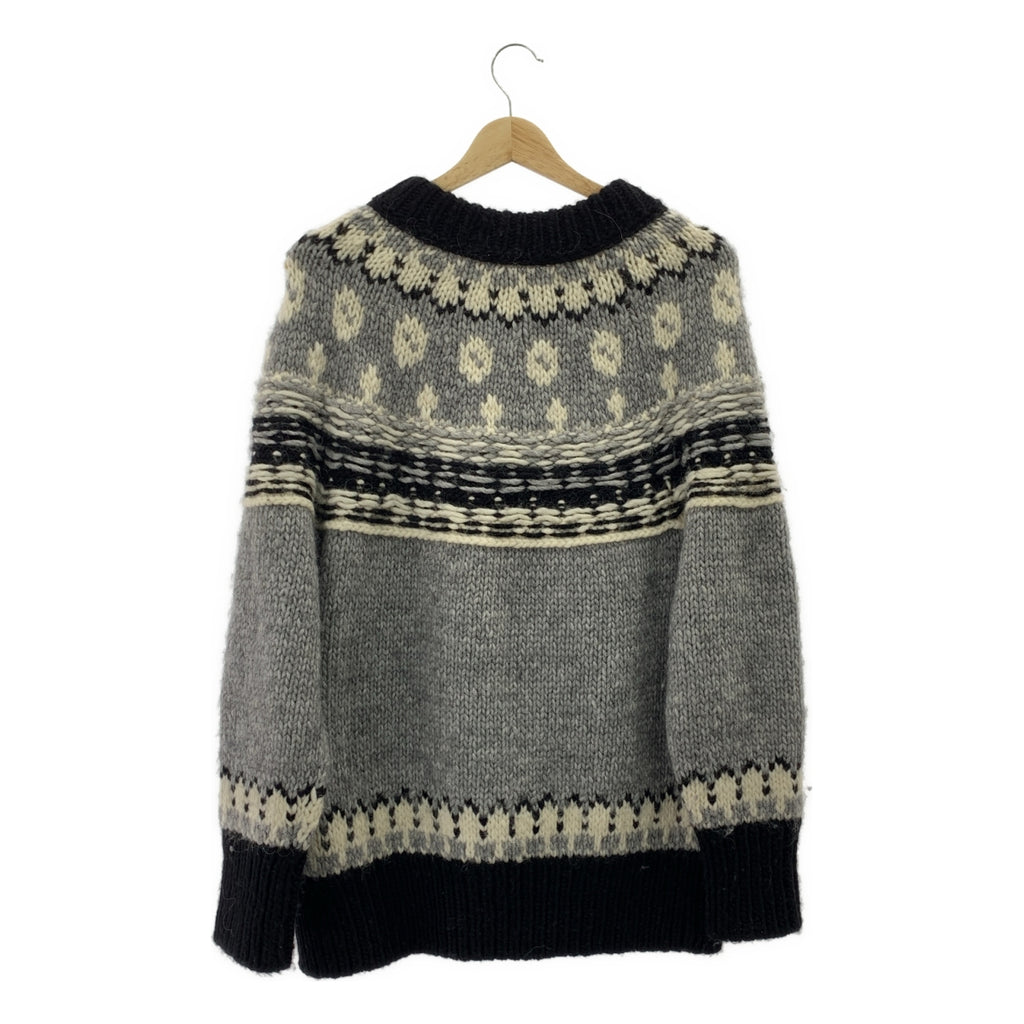 MADISON BLUE / 매디슨 블루 | NORDIC SWEATER / 알파카 울 노르딕 니트 스웨터 | 01(S) |