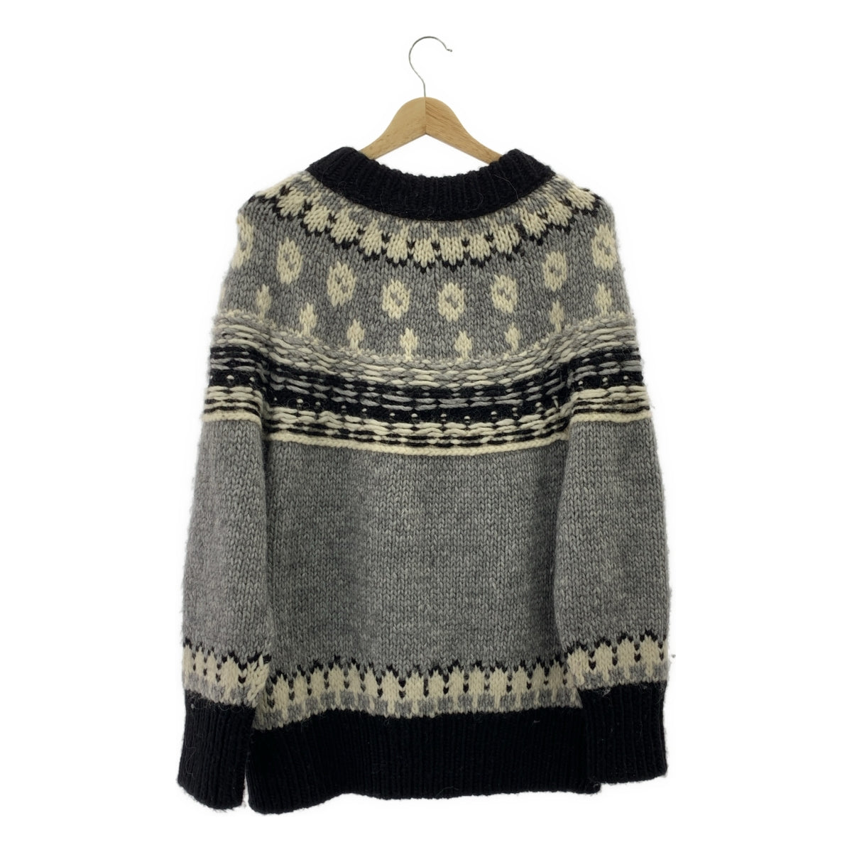 MADISON BLUE / 매디슨 블루 | NORDIC SWEATER / 알파카 울 노르딕 니트 스웨터 | 01(S) |