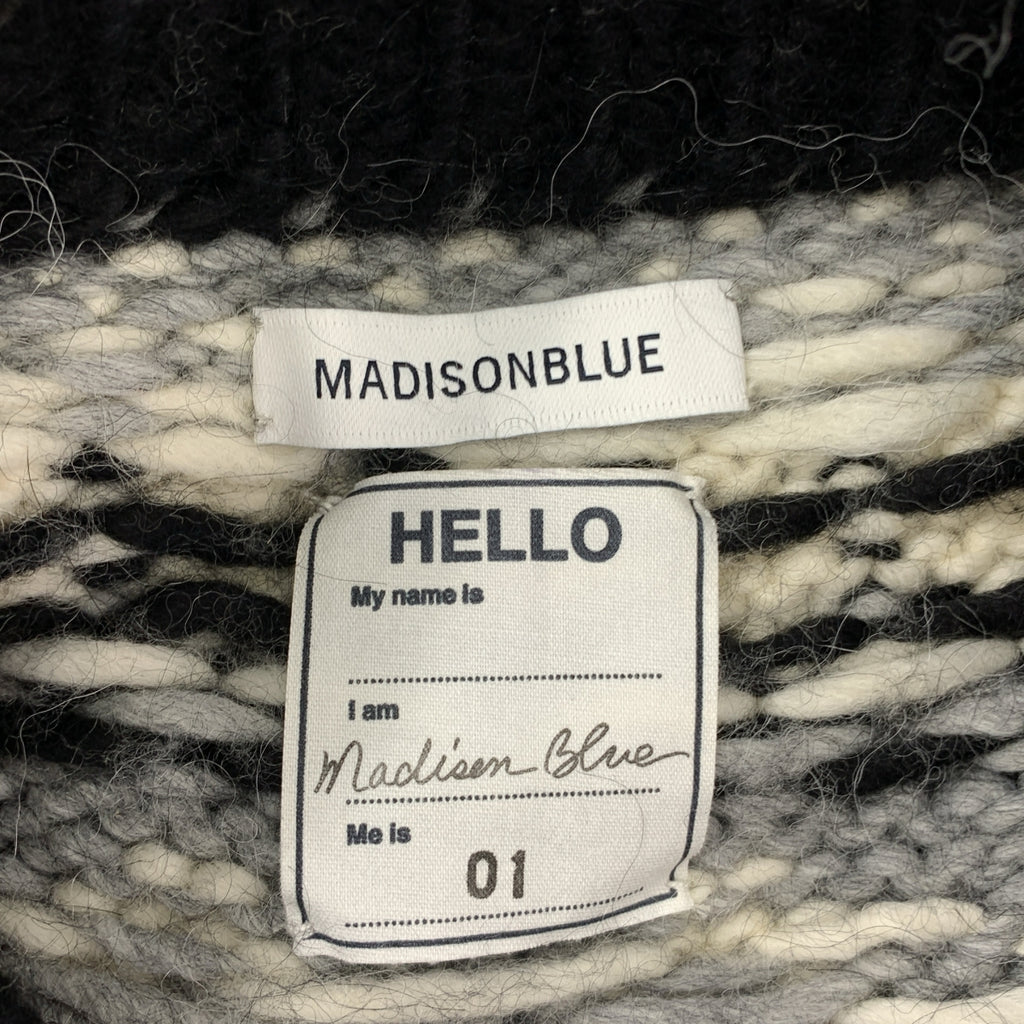 MADISON BLUE / 매디슨 블루 | NORDIC SWEATER / 알파카 울 노르딕 니트 스웨터 | 01(S) |
