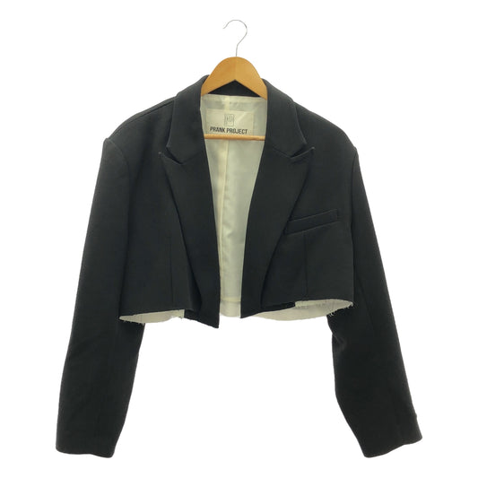 PRANK PROJECT / プランクプロジェクト | Cut-off Short Jacket ショートジャケット | F | ブラック | レディース