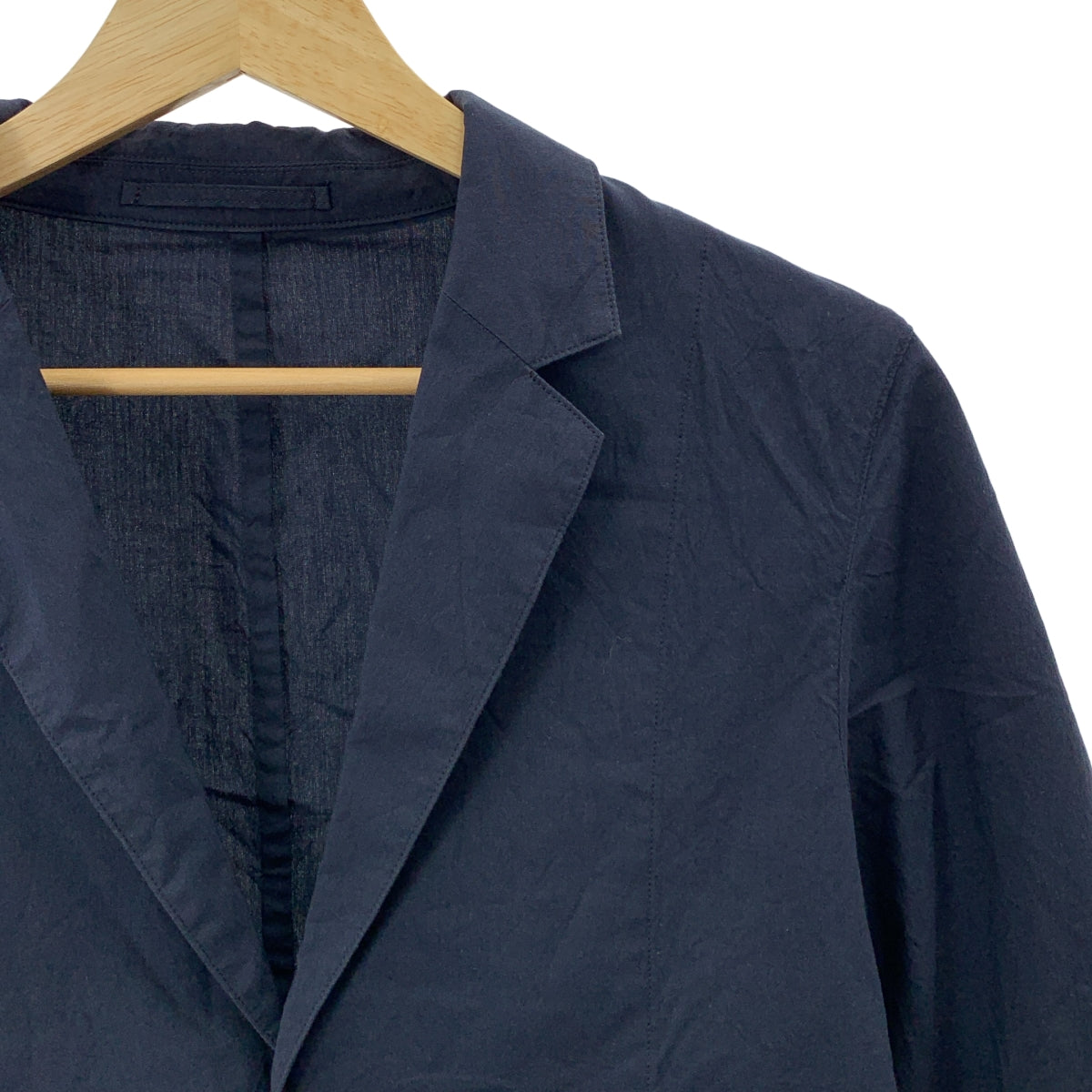 MARGARET HOWELL / マーガレットハウエル | コットン 2B テーラード ジャケット | S | ネイビー | メンズ