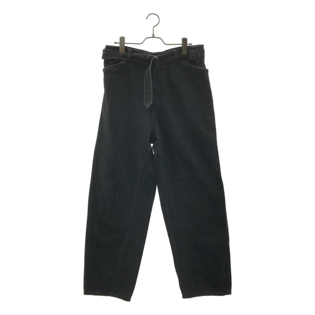 COMOLI / コモリ | 2023SS | ベルテッド ワイド テーパード デニムパンツ | 2 | メンズ