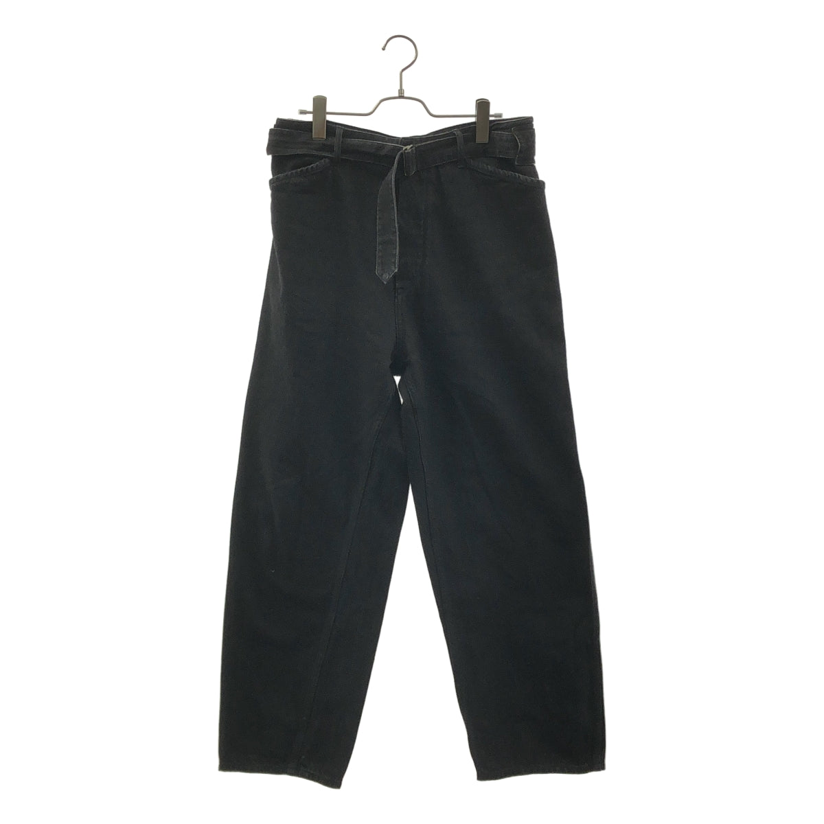 COMOLI / コモリ | 2023SS | ベルテッド ワイド テーパード デニムパンツ | 2 | メンズ