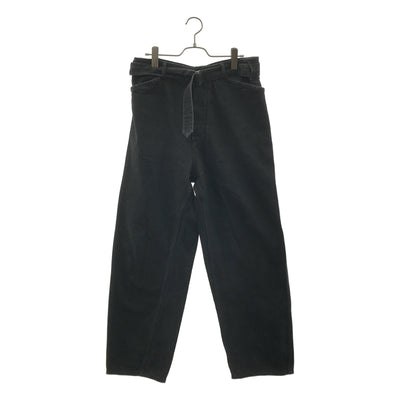 COMOLI / 코모리 | 2023SS | 벨티드 와이드 테이퍼드 데님 팬츠 | 2 | 남성