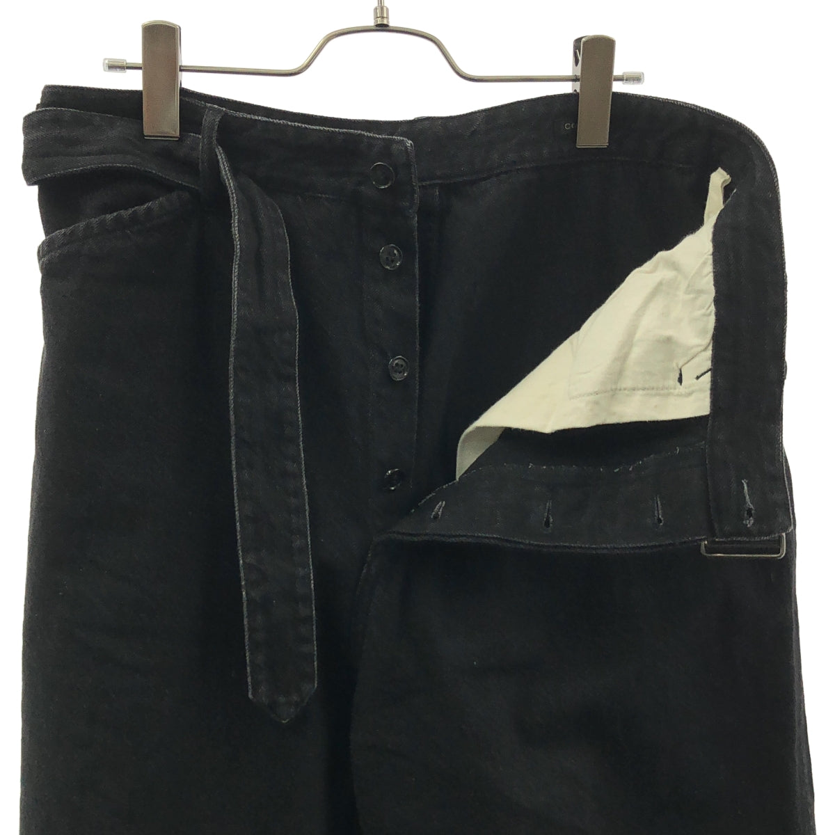 COMOLI / コモリ | 2023SS | ベルテッド ワイド テーパード デニムパンツ | 2 | メンズ