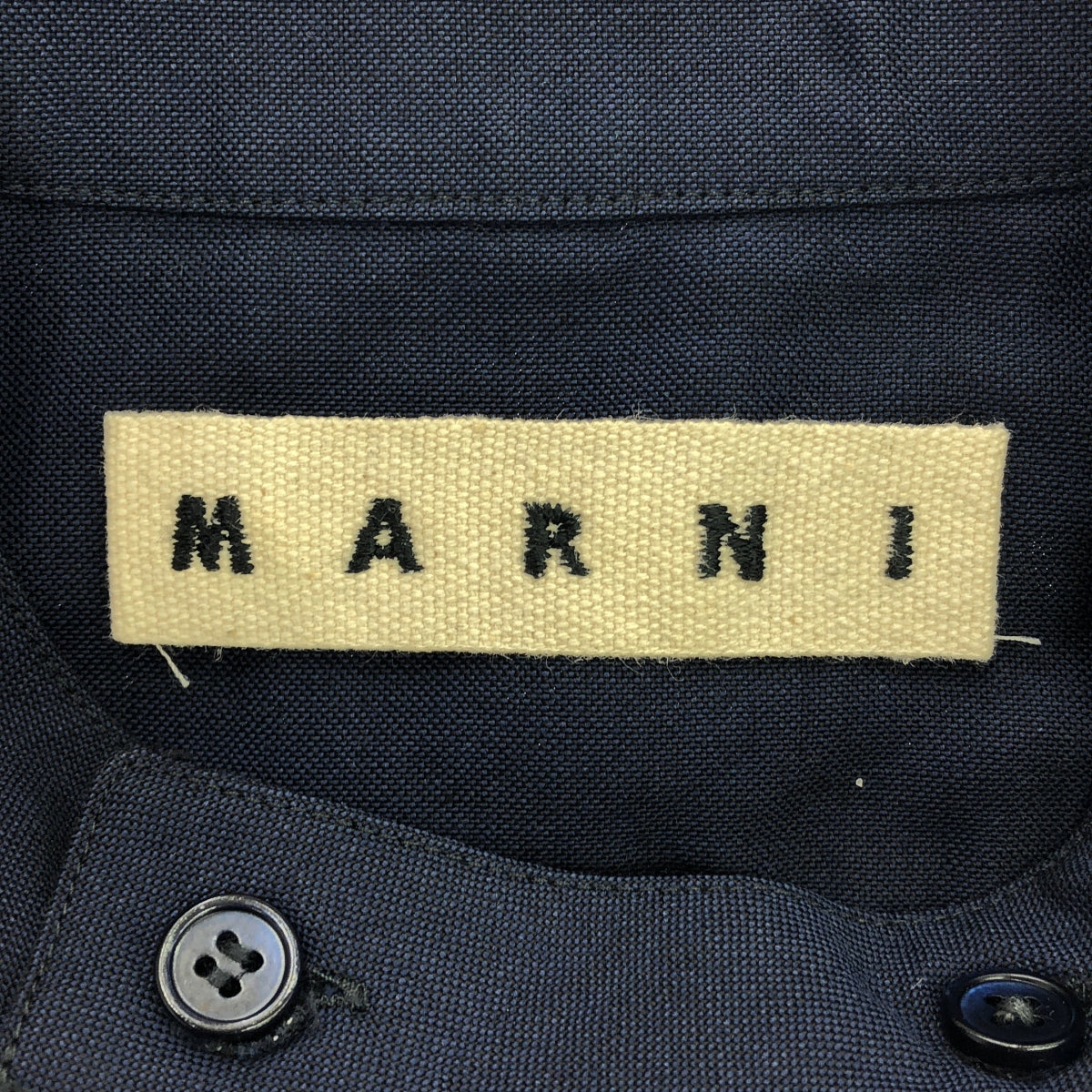 MARNI / マルニ | バンドカラー ハーフスリーブシャツ | 46 | メンズ