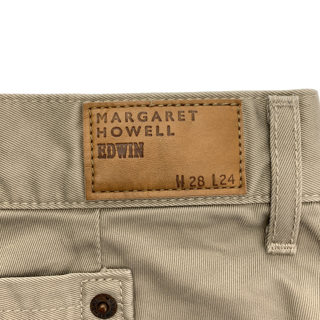MARGARET HOWELL / 마가렛 하웰 | × EDWIN 가죽 패치 신치백 슬랙스 팬츠 | 28 | 남성
