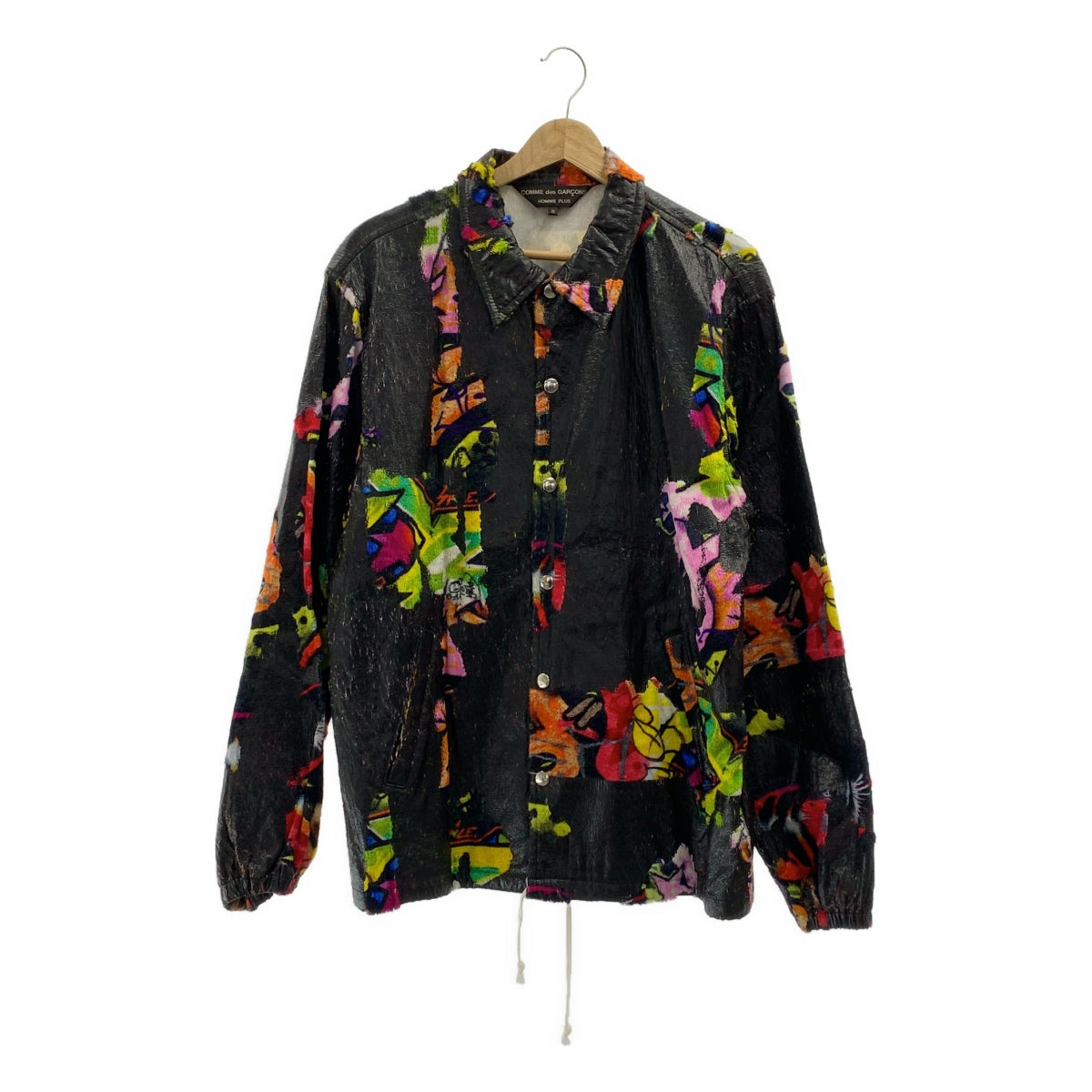 COMME des GARÇONS HOMME PLUS | 2020 春夏 |背面塗層標誌抽繩教練外套 | SHOPBOP尺寸 M |