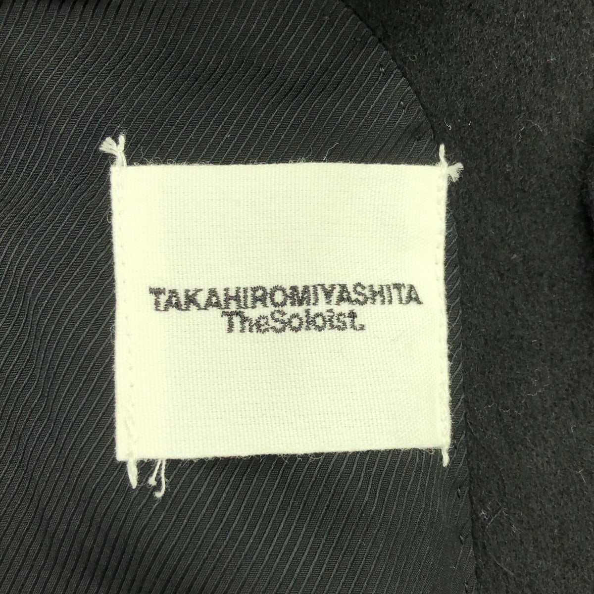 【美品】  TAKAHIROMIYASHITA The Soloist / タカヒロミヤシタザソロイスト | chesterfiled coat / ウール カシミヤ レザー切替 レイヤードスリーブ コート/ 裏地付き | 46 | ブラック | メンズ