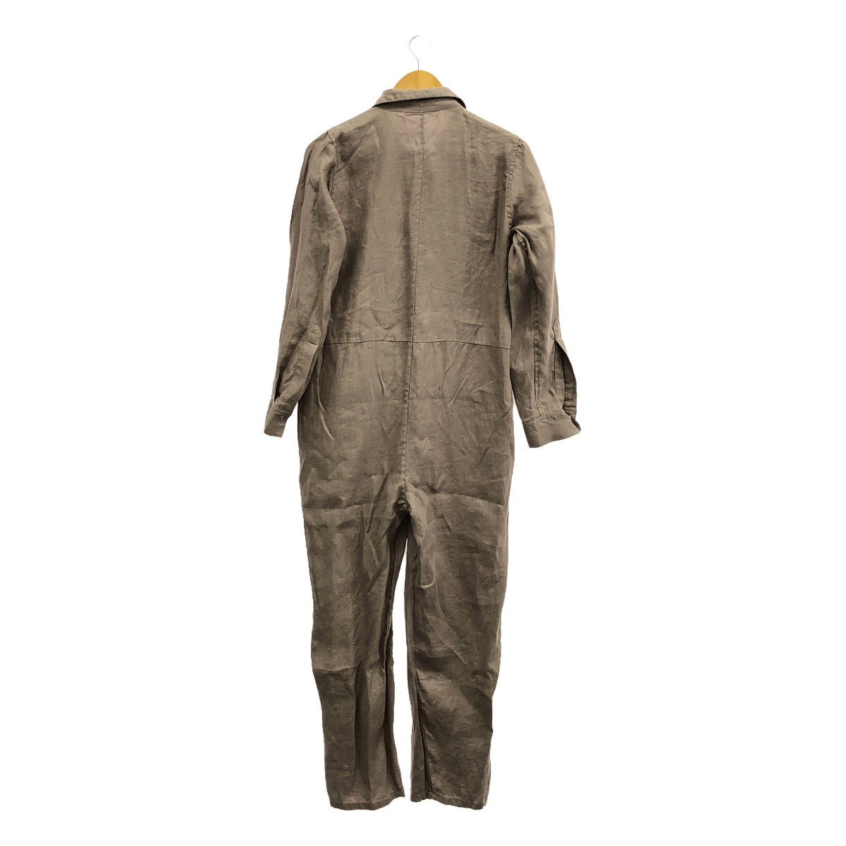 【미품】 pelleq / 페렉 | French linen twill jump suit 점프 슈트 | 36 | 퍼플 | 여성