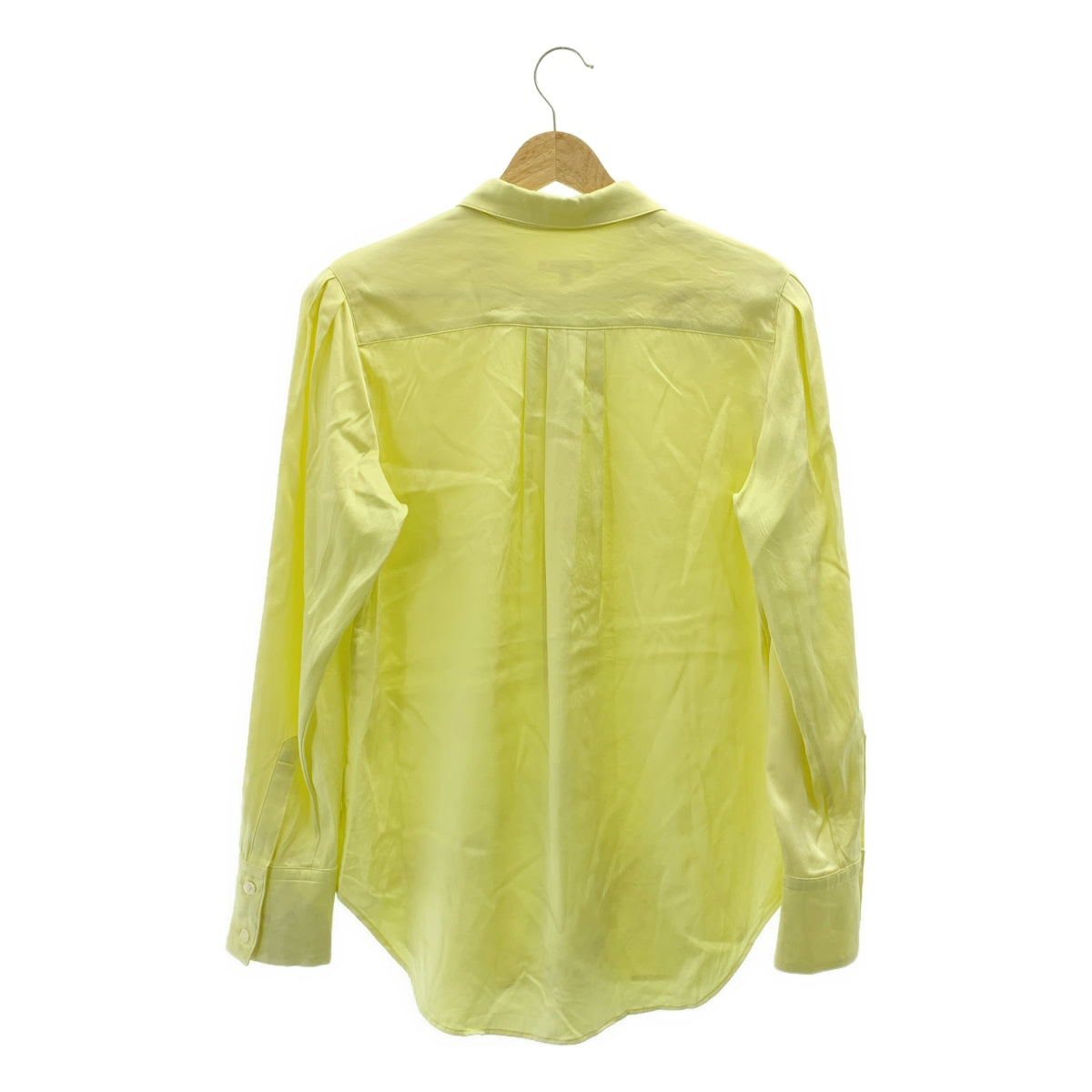 BLAMINK / ブラミンク | シルク ストレッチ フライフロントシャツ | 38 | レディース