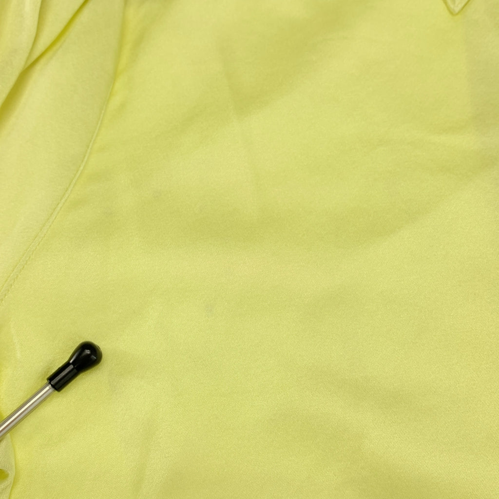 BLAMINK / ブラミンク | シルク ストレッチ フライフロントシャツ | 38 | イエロー | レディース