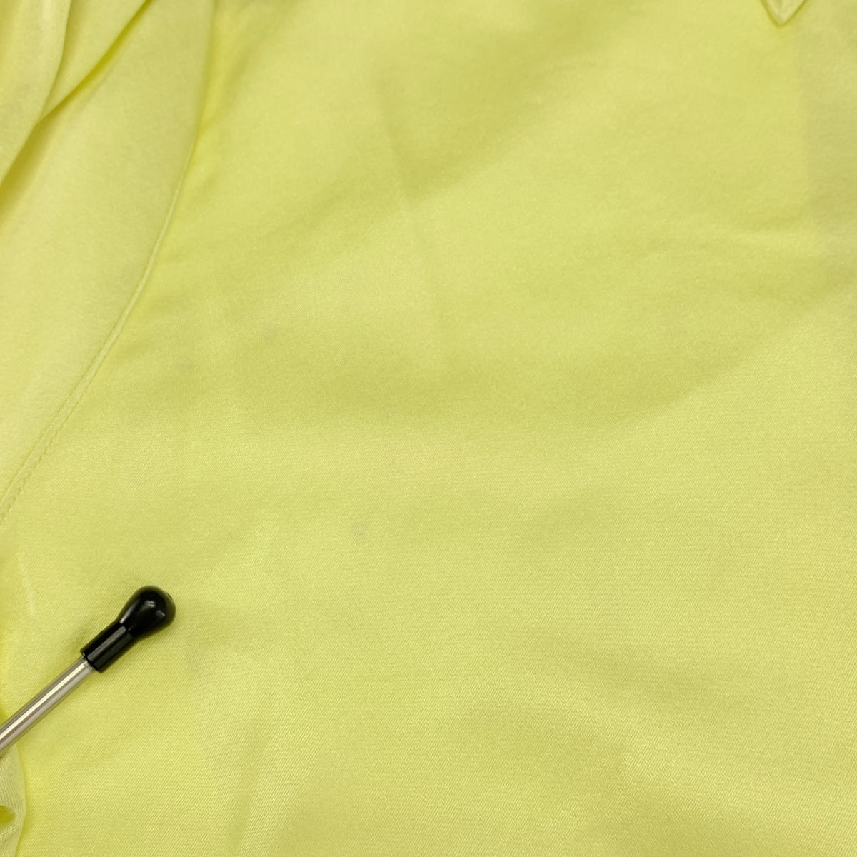 BLAMINK / ブラミンク | シルク ストレッチ フライフロントシャツ | 38 | イエロー | レディース