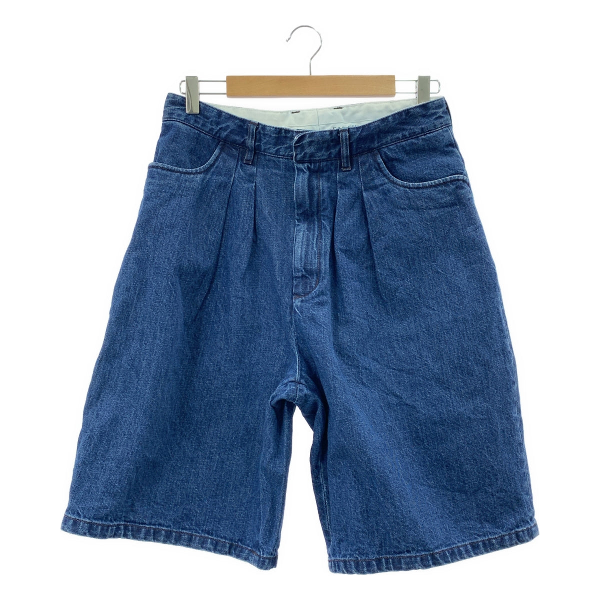 FARAH / ファーラー | Two-tuck Wide Shorts / 2タック デニム ワイド ショートパンツ ショーツ | 32 | メンズ