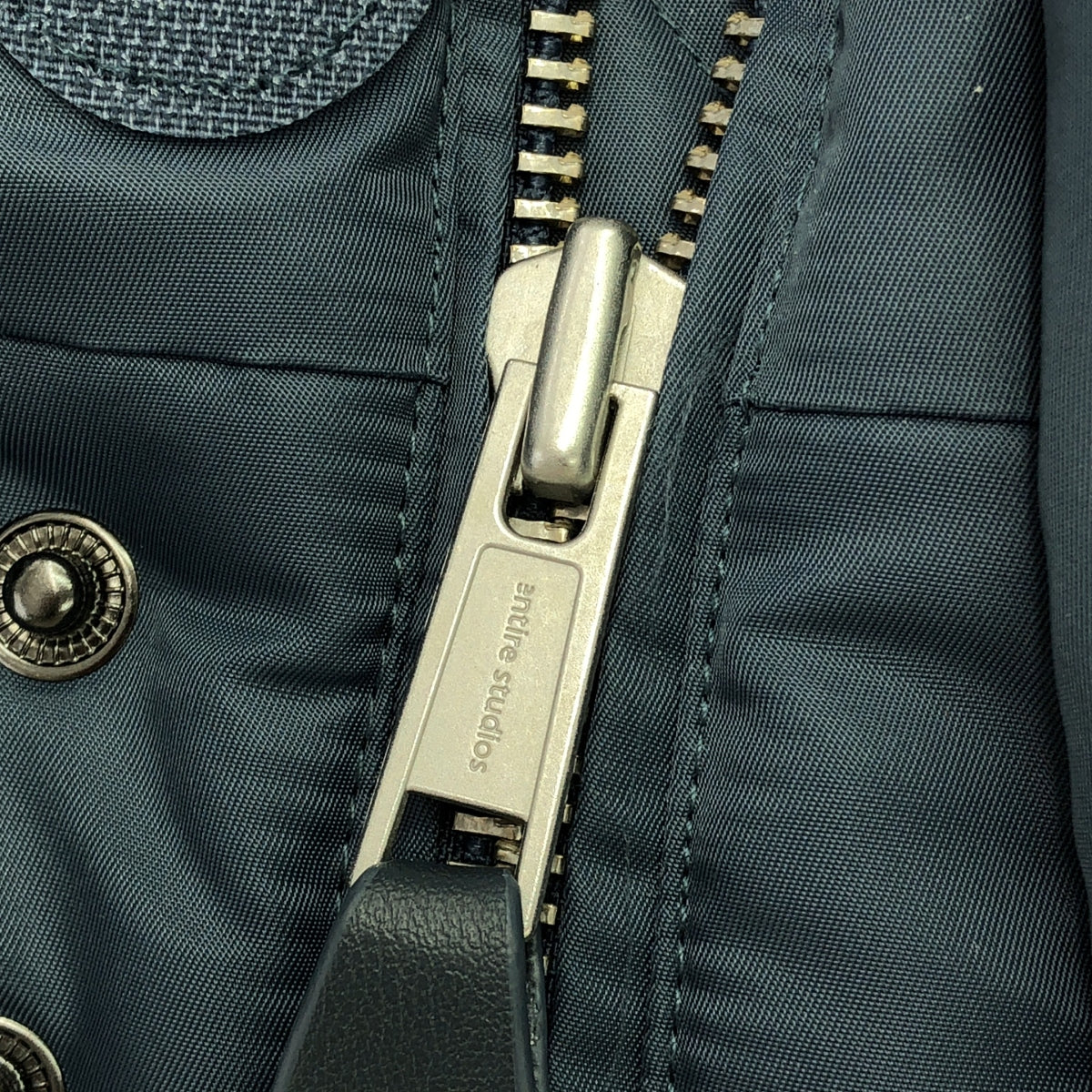 【美品】  entire studios / エンタイアスタジオ | ボンバー ジャケット フーディ / オーバー ブルゾン / キルティング総裏地 | XS | ブルー | メンズ