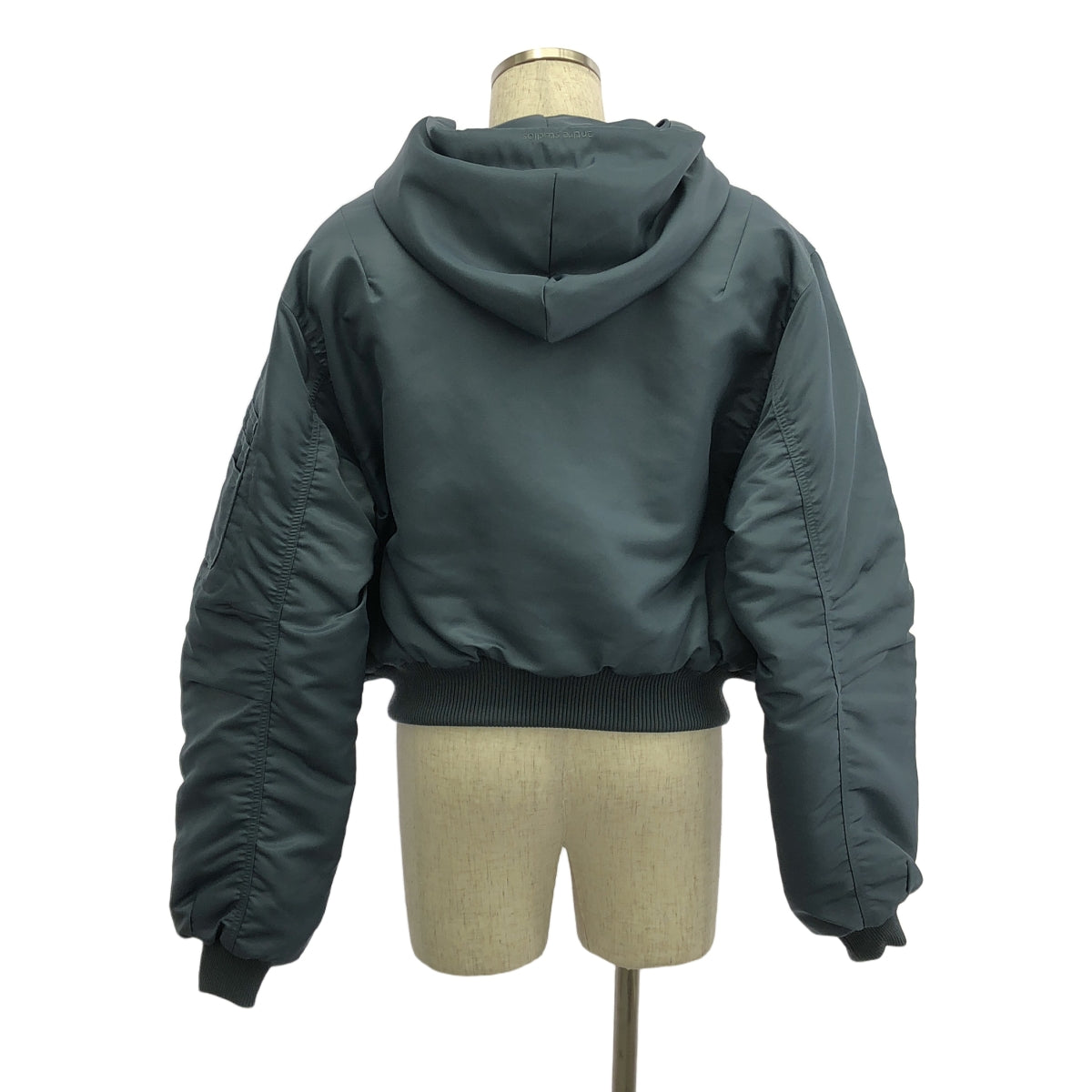 【美品】  entire studios / エンタイアスタジオ | ボンバー ジャケット フーディ / オーバー ブルゾン / キルティング総裏地 | XS | ブルー | メンズ