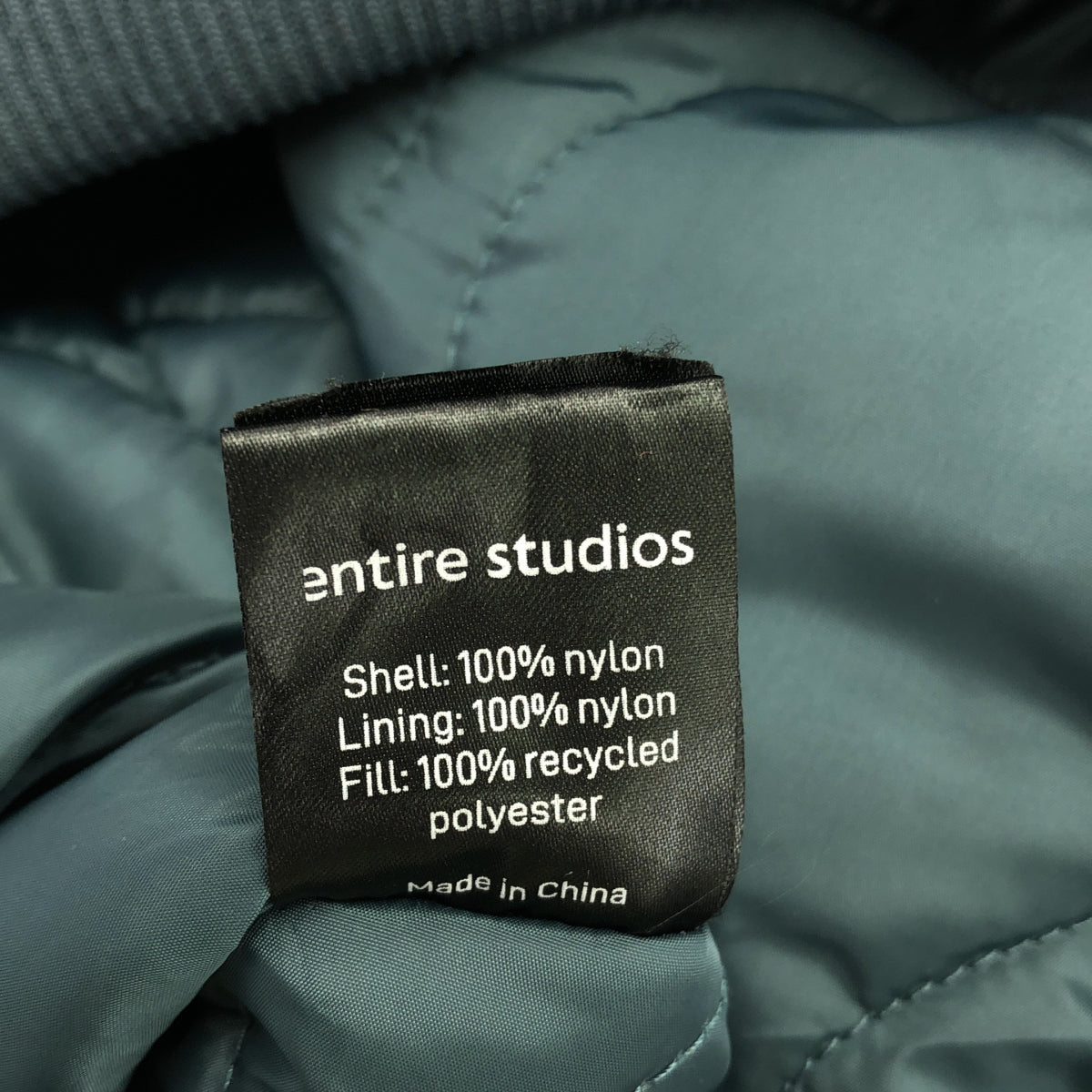 【美品】  entire studios / エンタイアスタジオ | ボンバー ジャケット フーディ / オーバー ブルゾン / キルティング総裏地 | XS | ブルー | メンズ