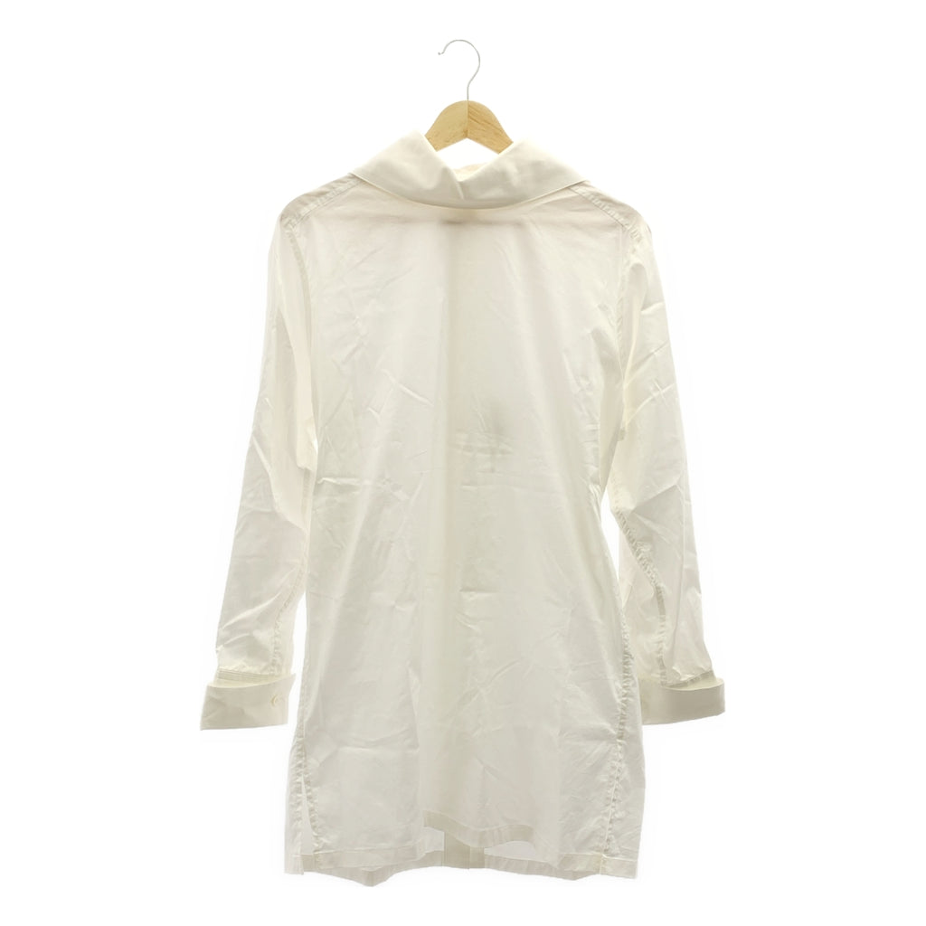 【美品】  ISSEY MIYAKE / イッセイミヤケ | 2024SS | FASTENED SHIRT コットン シャツ | 2 | ホワイト | レディース