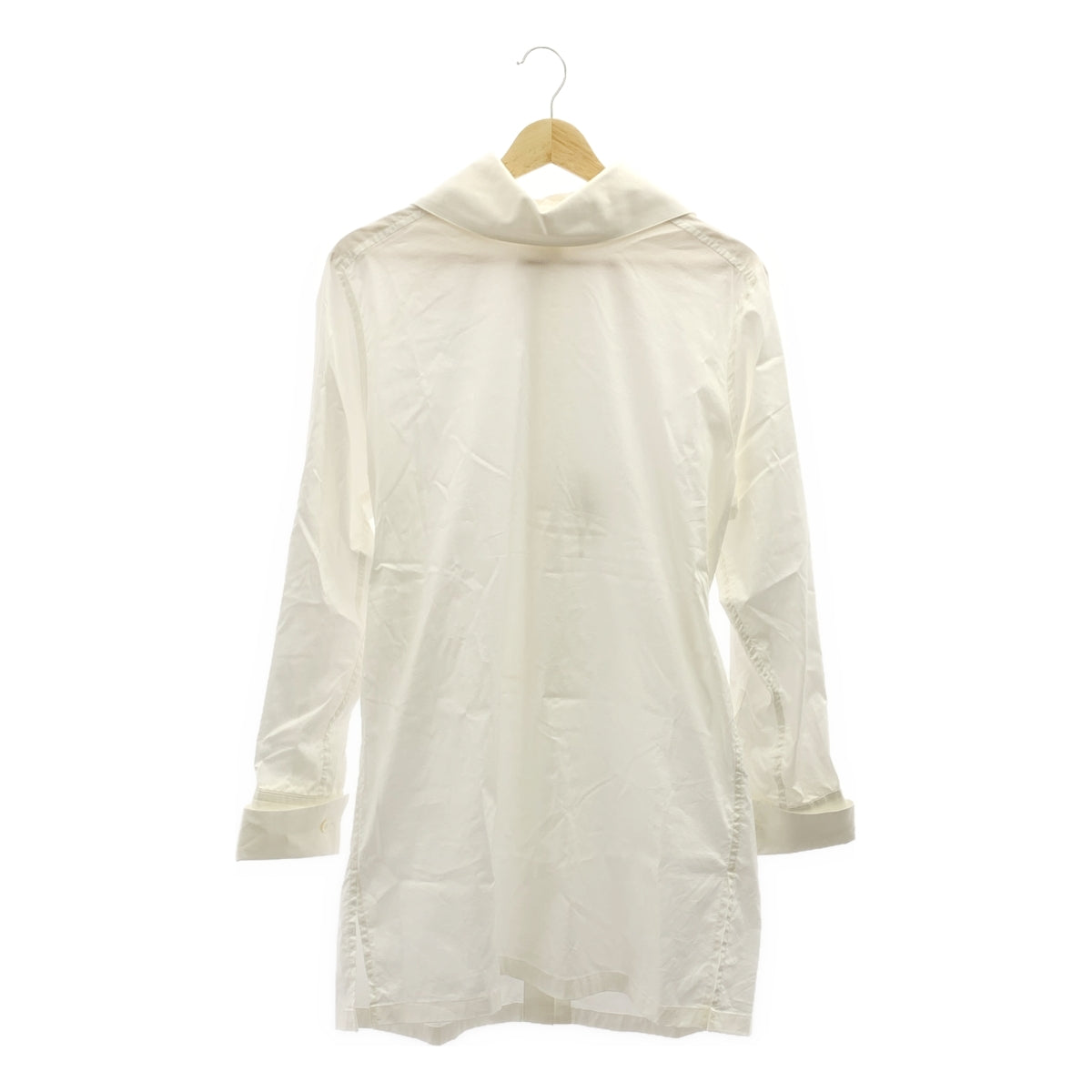 【美品】  ISSEY MIYAKE / イッセイミヤケ | 2024SS | FASTENED SHIRT コットン シャツ | 2 | ホワイト | レディース