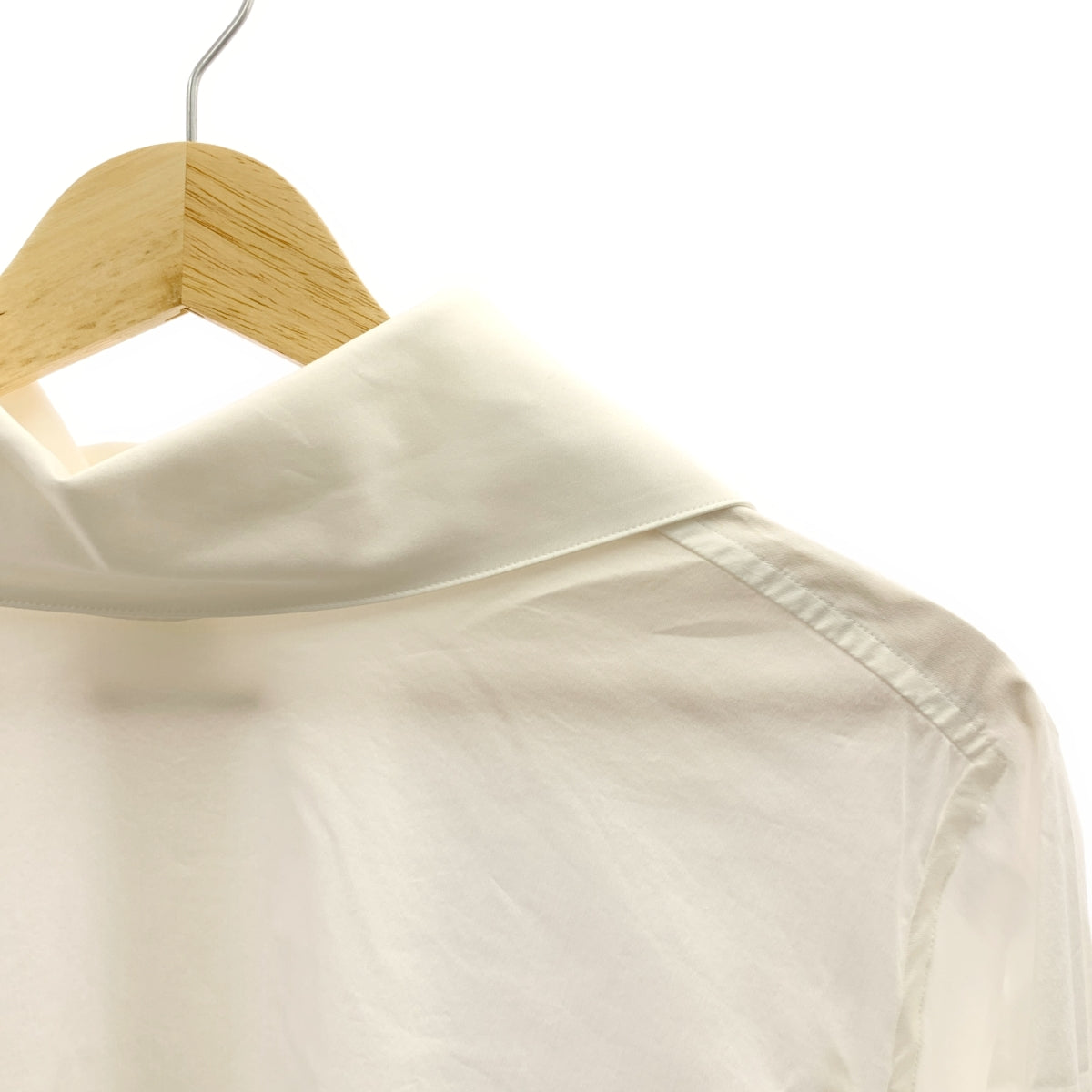 【美品】  ISSEY MIYAKE / イッセイミヤケ | 2024SS | FASTENED SHIRT コットン シャツ | 2 | ホワイト | レディース