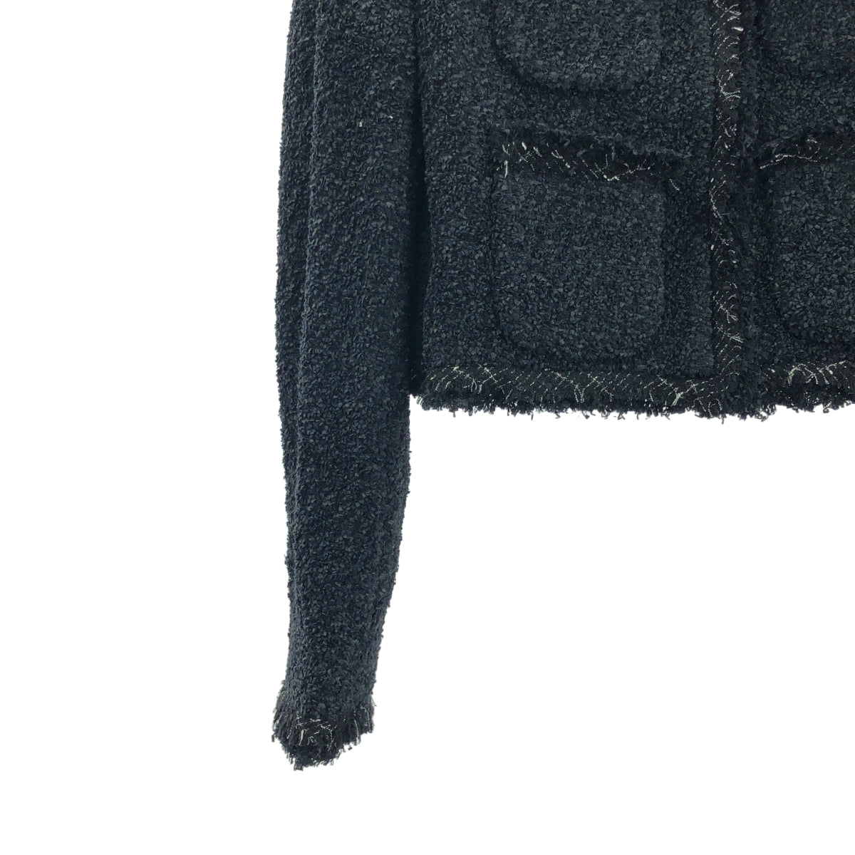 sacai / サカイ | 2023SS | tweed jacket  ツイード ノーカラージャケット | 1 | レディース