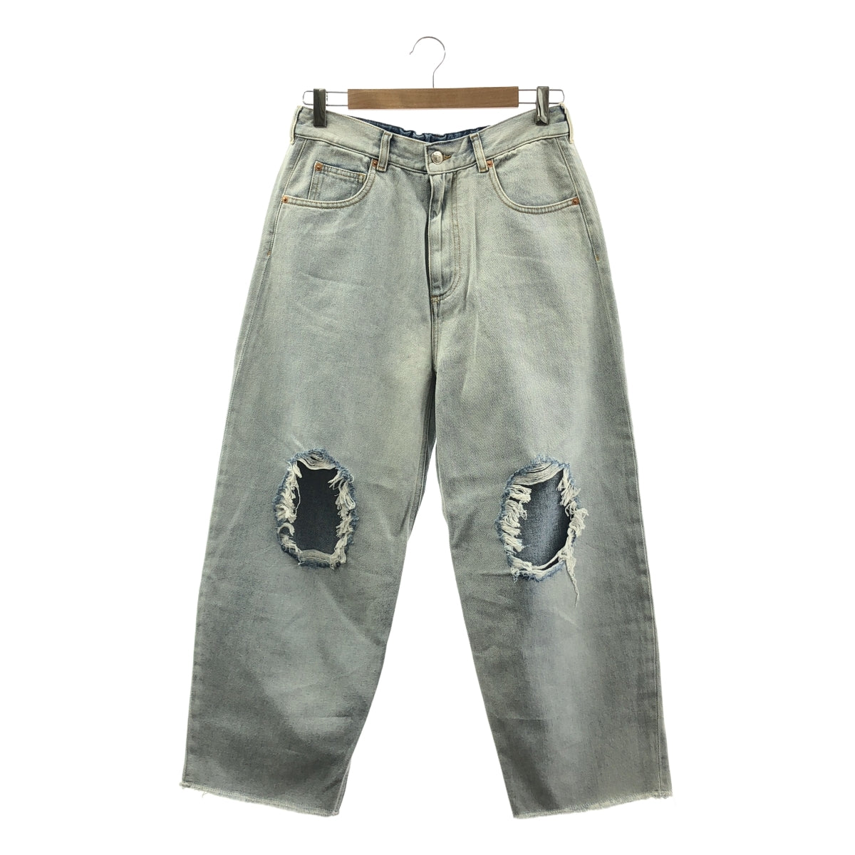 MM6 Maison Margiela / エムエムシックスメゾンマルジェラ | 2022SS | ダメージ加工 デニムパンツ | 16 | レディース