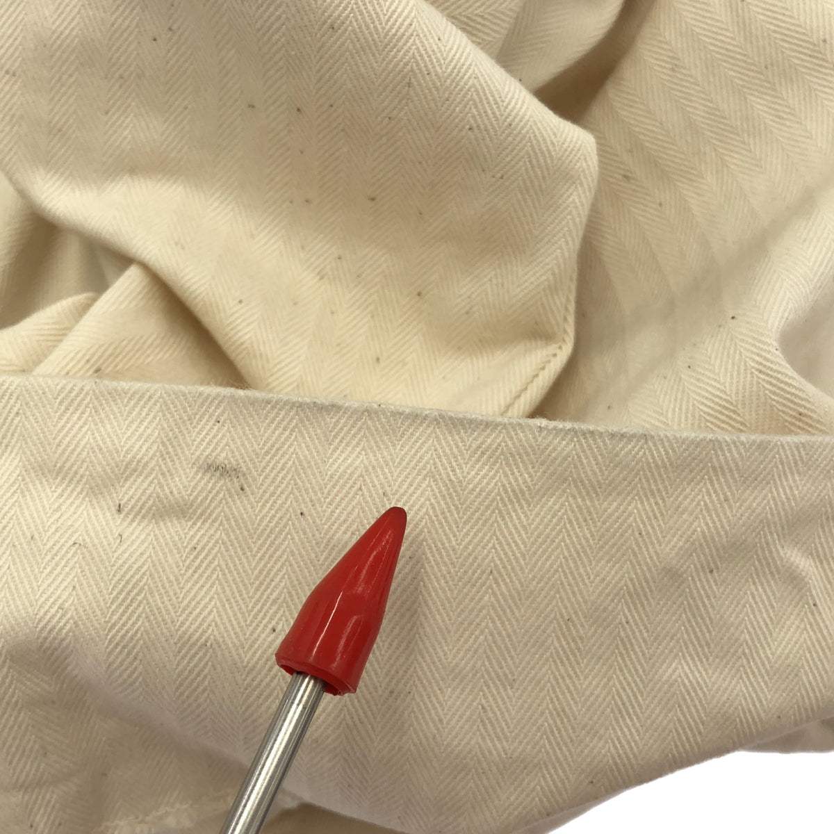 LIBREMENT / 리브먼트 | 헤링본 와이드 슬랙스 팬츠 | 2 | 화이트 | 남성