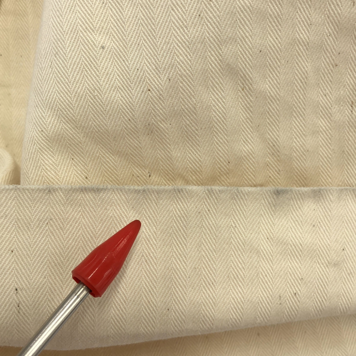 LIBREMENT / 리브먼트 | 헤링본 와이드 슬랙스 팬츠 | 2 | 화이트 | 남성