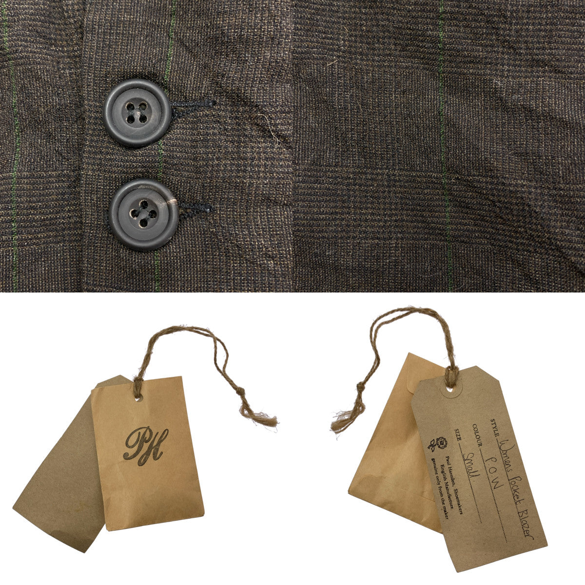 【美品】  Paul Harnden / ポールハーデン | Womens Pocket Blazer / シングルブレスト ブレザー ジャケット | S | P.O.W | レディース