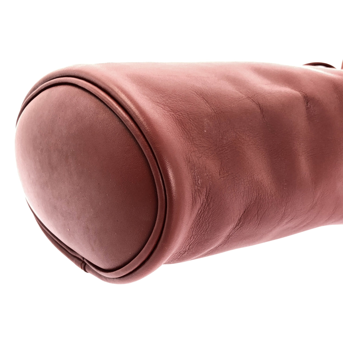 JIL SANDER / 질 썬더 | CLIMB DRAWSTRING 가죽 건착 숄더백 | 레드 |